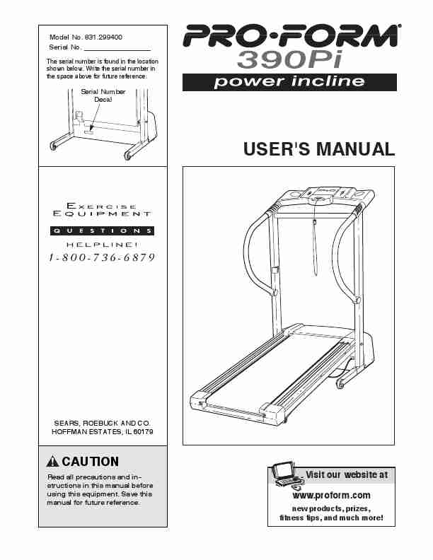 ProForm Treadmill 831_299400-page_pdf